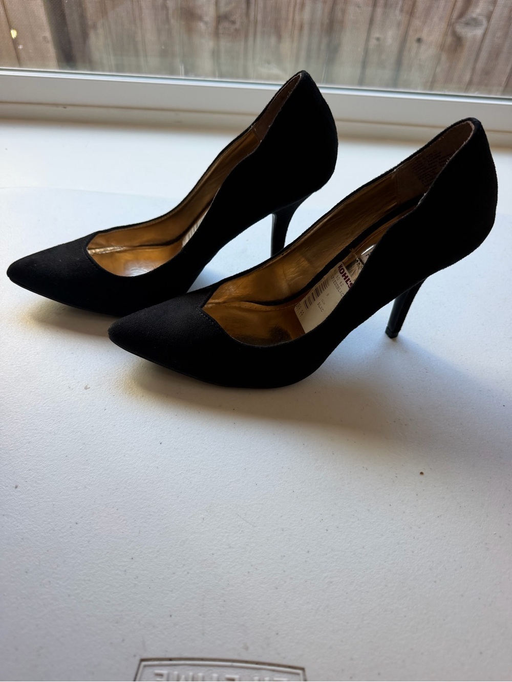 Jennifer Lopez Black Pointed-Toe Stiletto Heels
